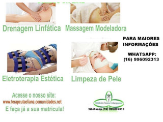 Curso rápido de massoterapia, massagens ou estética com certificado